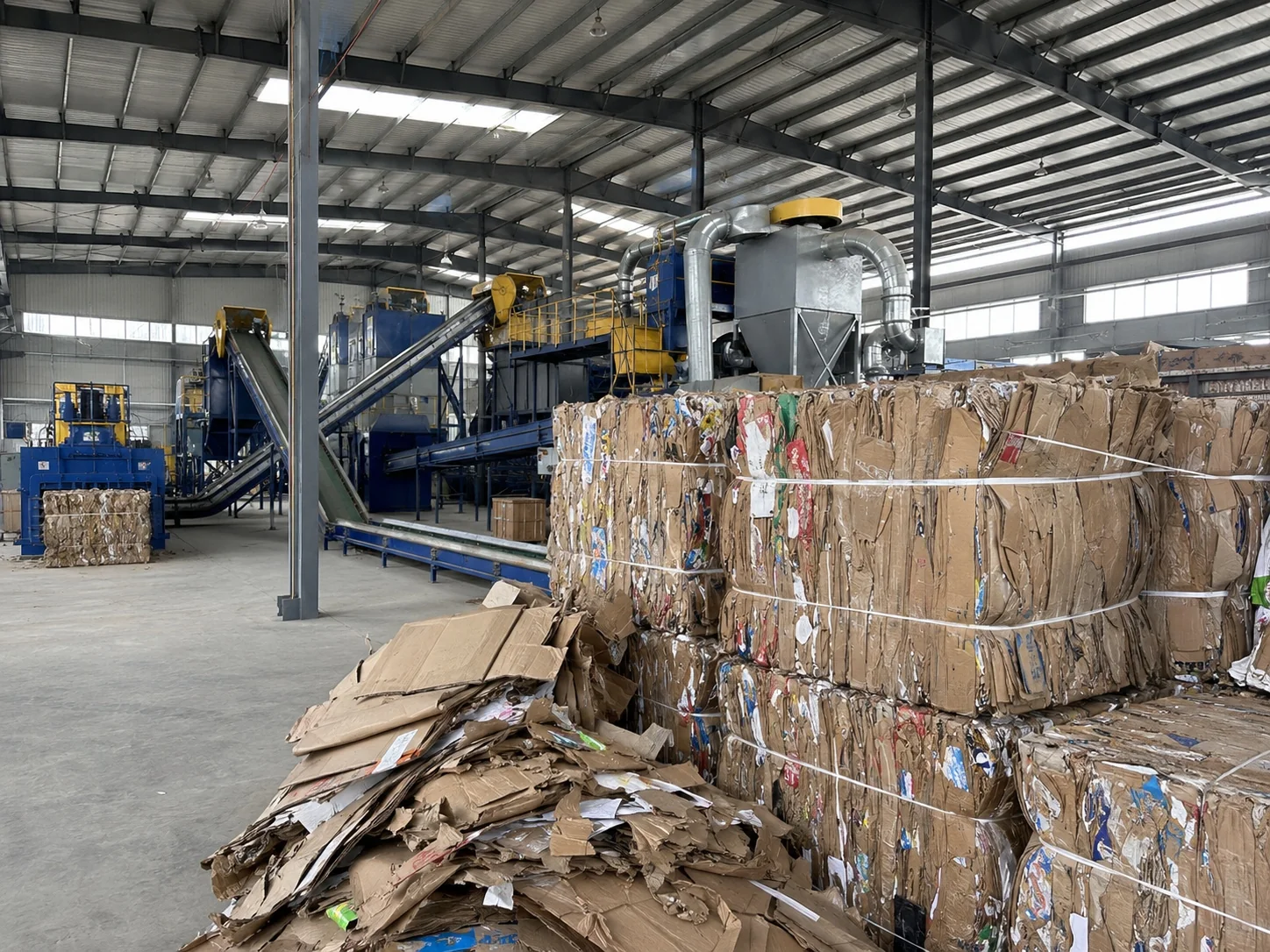 OCC recycling plant process flow chart
