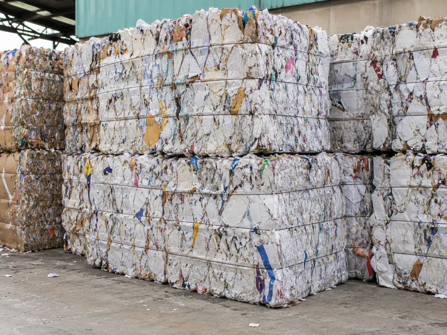 Packaging paper waste